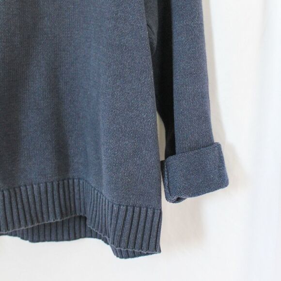 Vintage Tommy Hilfiger Heavy Knit Blue Long Sleeve Crewneck Sweater XL - Picture 5 of 6